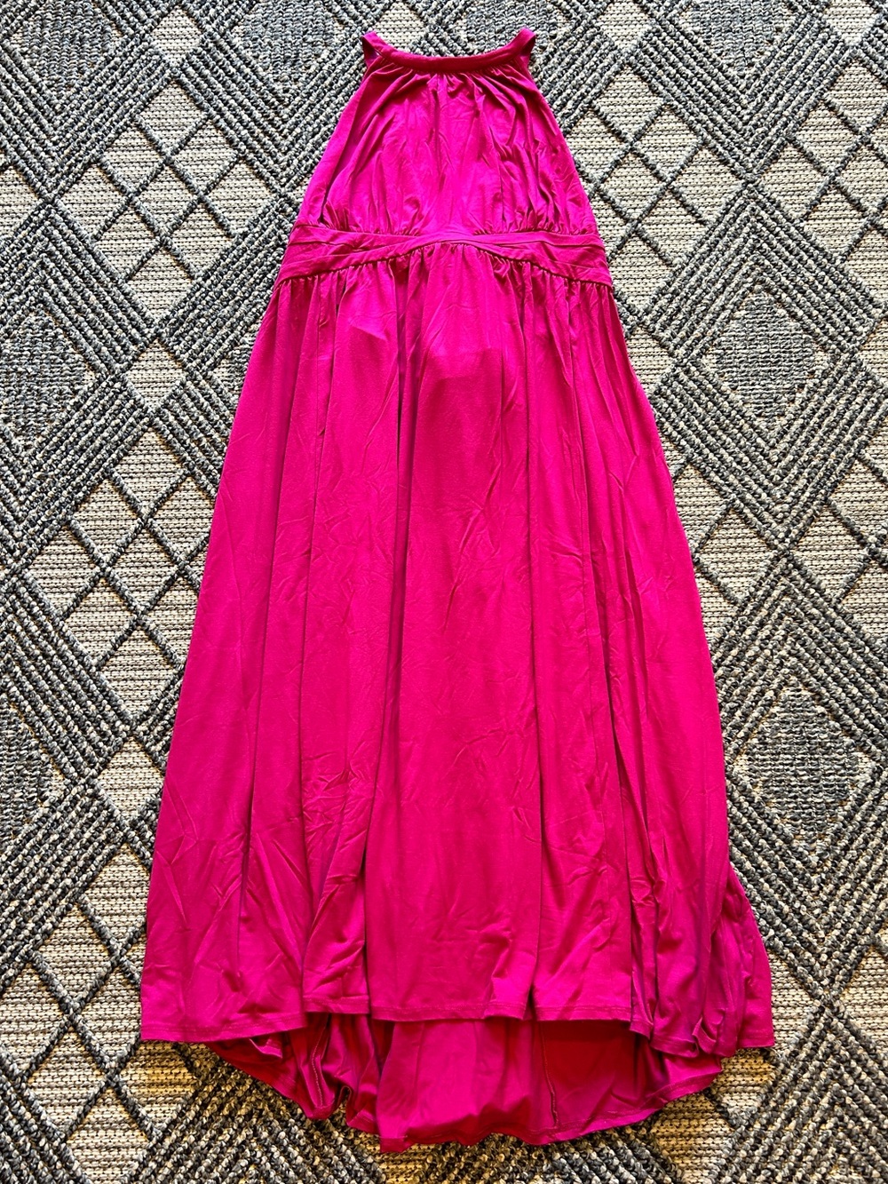 Torrid Women’s 4X Pink jersey Highneck Maxi Dress With Back Straps Plus Size